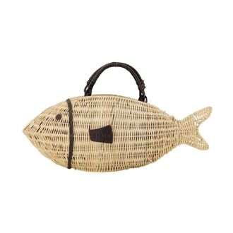 Staud Cleo Fish Bag - female - STAUD - Clutches - Beige - ONE SIZE - Bags