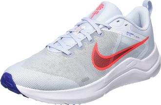 Nike Mens Downshifter 12 Sneaker, Football Grey Bright Crimson Concord, 10 UK