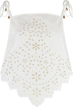 Self Portrait Tops - Dames - Tops zonder mouwen - Wit - S - Tops