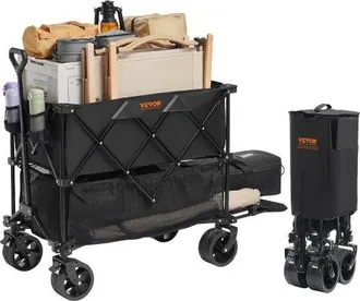 OEM Bollerwagen 1320 X 565 X 1065 Mm Kinderwagen Aus 600d Oxford-stoff Mit Pvc-beschichtung Strandwagen Wasserdicht, Uv-best&auml;ndig Max. 204 Kg Tragf&auml;higkei