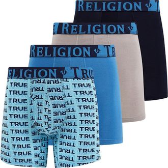 True Religion Mens Boxer Briefs Cotton Stretch Underwear for Men Pack of 4 Camo in Blue/grey at Nordstrom, Size X-Large