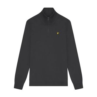 Lyle & Scott Loopback Quarter Zip Sweat - Heren - Sweatshirts & Hoodies - Grijs - Maat: S Katoen