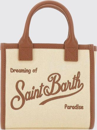 MC2 Saint Barth Borsa Vanity in twill di cotone con logo ricamato