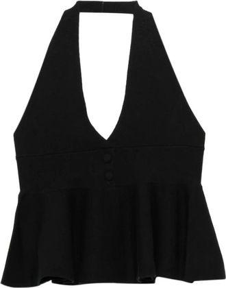 Gimaguas Top Peplum con cuello halter Sia - Tops - Mujer - Negro - S