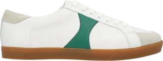 Celine Celine, Schoenen, Heren, Wit, 41 EU, Katoen, Triomphe Low Lace-Up Sneaker