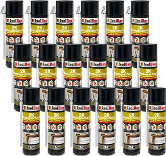 OEM Schiuma Bicomponente Ad Asciugatura Rapida 2k Isolbau Per Montaggio, 18 X 400 Ml