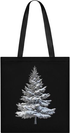 Generic Snowy Covered Pine Tree Womens Tote Casual Shopping Bag Lightweight Shoulder Bags Hobos Handbag for Work Travel Daily 35x40cm