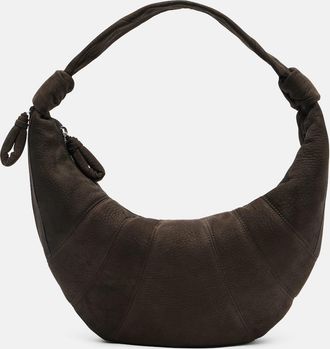 Christophe Lemaire Fortune Croissant Small suede shoulder bag