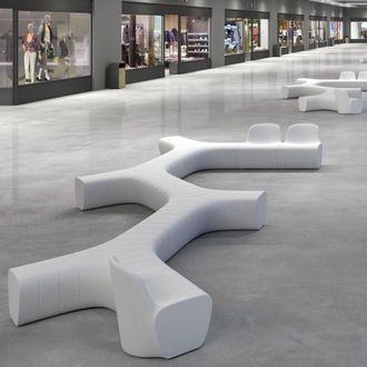 Plust Silla Modular Polietileno Dise&ntilde;o Moderno Interior Exterior Jetlag C1 - Blanco