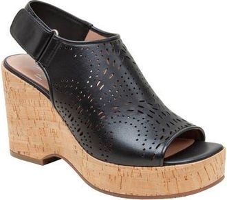 Linea Paolo Viviana Platform Wedge Sandal in Black at Nordstrom, Size 5.5