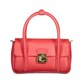 Coccinelle Gestructureerde Leren Handtas - Dames - Tassen - Rood - Maat: ONE Size Leer