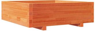 vidaXL Vidaxl - Jardinera De Madera Maciza De Pino Marr&oacute;n Cera 80x80x26,5 Cm