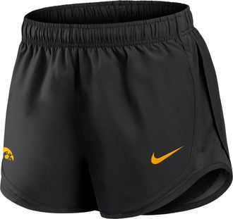 Nike Iowa Tempo Nike Womens Dri-FIT College Shorts in Black | 04PK00AIA-FN8