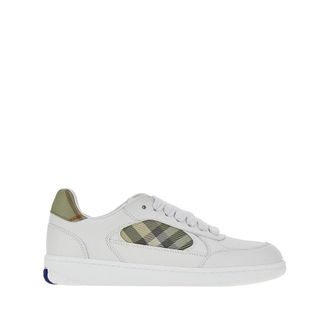 Burberry Terrace leather sneakers with Check details Man 42
