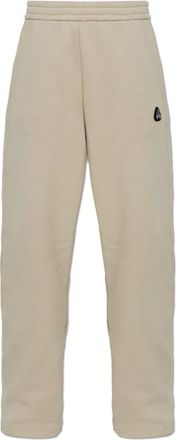 Moose Knuckles Track Pants Met Logopatch - Dames - Broeken - Beige - Maat: L Katoen