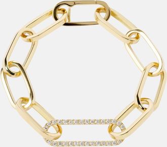 Bucherer Link 18kt gold bracelet with diamonds