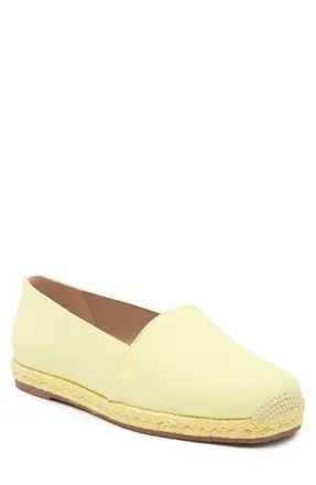 Stuart Weitzman Dree Espadrille Flat in Pale Yellow at Nordstrom Rack, Size 10.5