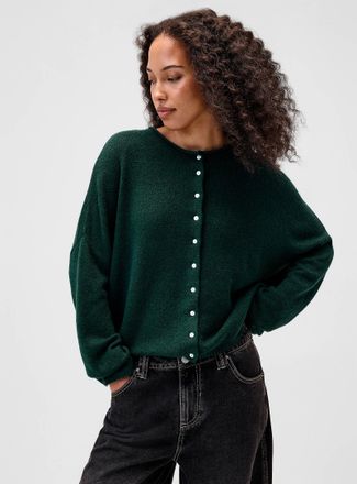 Twik Womens Roll-edge Cardigan Sweater