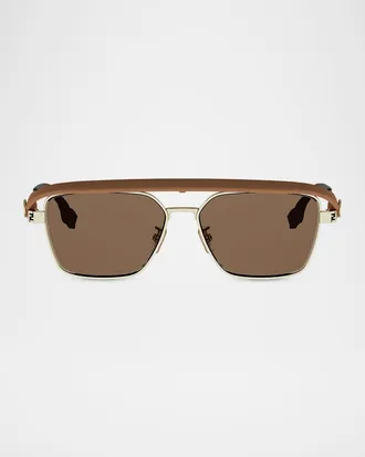 Fendi Men & apos;s Fendi Sky Metal Aviator Sunglasses
