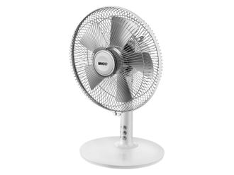 Unold Modelo 86810 Ventilador De Pie Plateado Y Blanco