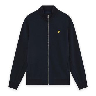 Lyle & Scott Pique Zip Through Sweatshirt - Heren - Vesten met rits - Blauw - S - Hoodies & sweatvesten