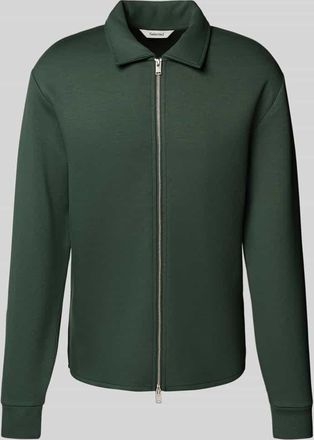 Selected Regular Fit Sweatjacke aus Viskose-Mix Modell EMANUEL in Dunkelgruen, Größe XXL