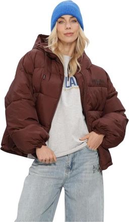 ALIX The Label Alix The Label - Gewatteerde Jas - Dames - Jassen - Bruin - Maat: S Leer