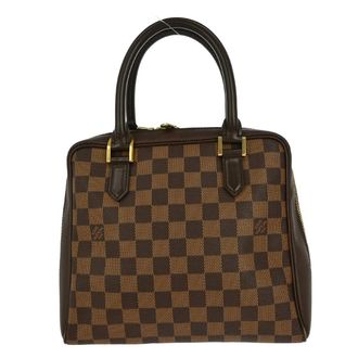 Louis Vuitton Brera Handbag Damier Brown Canvas Handbag (Pre-Owned)