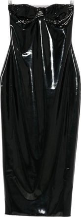 Os&eacute;ree Latex Midi Dress
