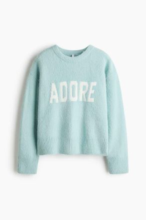 H&M Jacquard-motif Jumper in Light Turquoise/adore at Nordstrom, Size Xx-Large