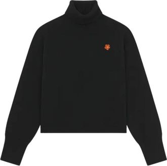 Kenzo Crest Logo Sweater - Dames - Coltruien - Zwart - L - Wol - Truien & Vesten