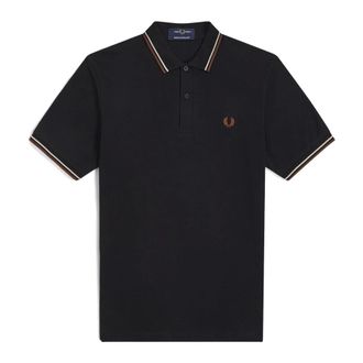 Fred Perry Polo Reissues Original Twin Tipped - - Tops - Uomo - Nero - S