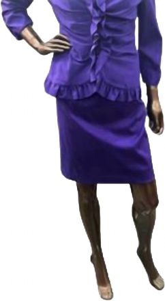 JS Boutique Sheath Dress With Jacket In Purple