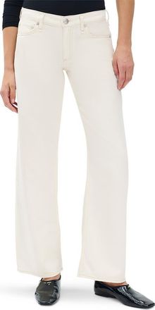 Rag & Bone Cam Featherweight Low Rise Relaxed Straight Leg Jeans in Ecru at Nordstrom, Size 25