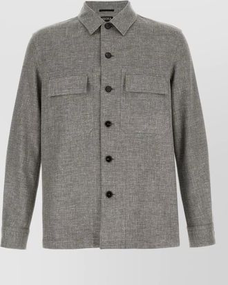 Ermenegildo Zegna crossover overshirt jacket chest pockets