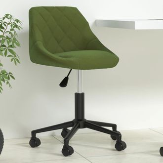 vidaXL Silla De Oficina Giratoria De Terciopelo Verde Claro Vidaxl