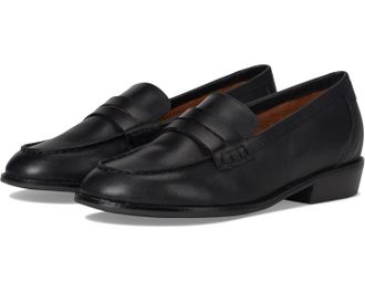 Rockport Elisea Flats Black Leather Slip On Loafer Shoes RHS7872