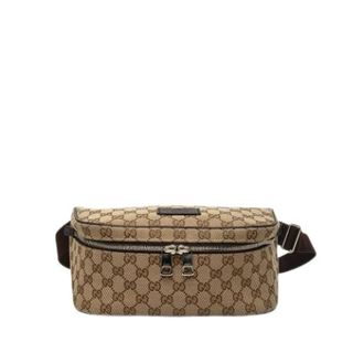 Gucci Pre-owned Canvas Belt Bag - Dames - Pre-owned - Beige - Maat: ONE Size