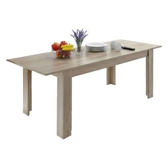 Dmora Mesa Extensible Corbara, Consola Con Extensiones, Mesa De Comedor Multiusos, Estante De Cocina Extensible, Made In Italy, 137x90 H79 Cm, Roble - Dmora