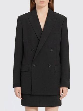 Maison Margiela Double-Breasted Blazer in Virgin Wool Blend