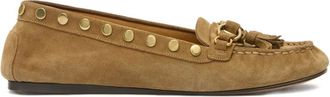 Isabel Marant Loafers met kwastje en studs - Bruin