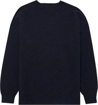 Sunspel Trui met ronde hals - Blauw