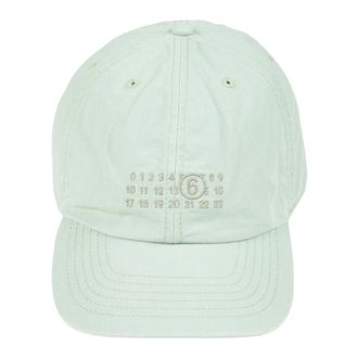 Maison Margiela Caps, unisex, Green, Size: S Cotton Canvas Cap