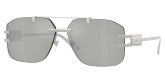 Versace VE2275 10008V Mens Sunglasses Silver Size 60