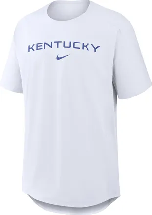 Nike Kentucky Premium Performance Golf Club Nike Mens College Top in White | 04SG10ANKY-0NK