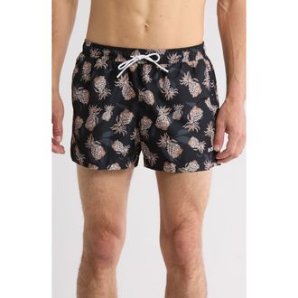 BOSS Ery Swim Trunks in Black at Nordstrom Rack, Size Xx-Large