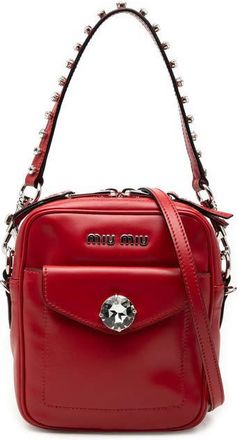 Miu Miu Pre-owned Miu Miu Vitello Soft Crystal Embellished Solitaire Camera Bag Ladies IKUDZ80Y3FQ6Y1RX