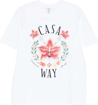 Casablanca White Crew Neck T-Shirt