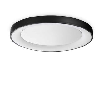 Netlighting Planet Integrated LED Semi Flush Light Black 3000Lm 3000K