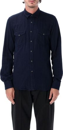 Xacus Navy Blue Regular Shirt